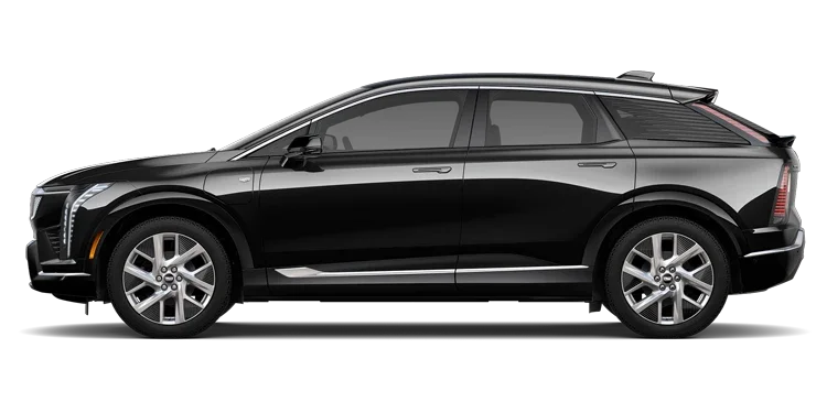 Profile View of a Black 2027 Cadillac OPTIQ Luxury