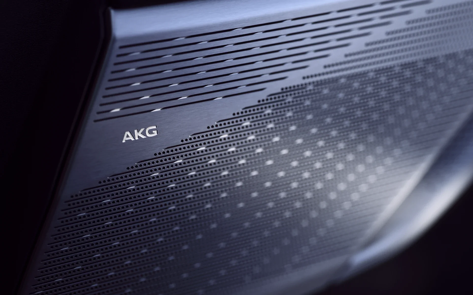 Close-up View of the 2027 Cadillac OPTIQ AKG Speaker