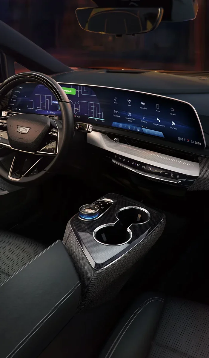 The 2027 Cadillac OPTIQ Front Row Cabin and Interior
